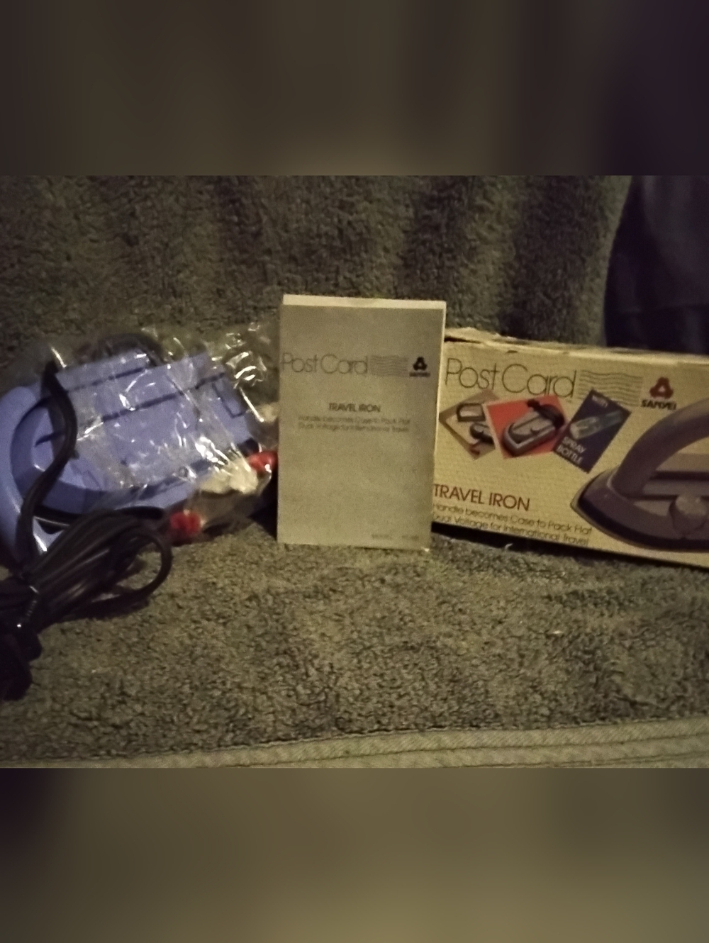 Sanyei Postcard Collectible Travel Iron